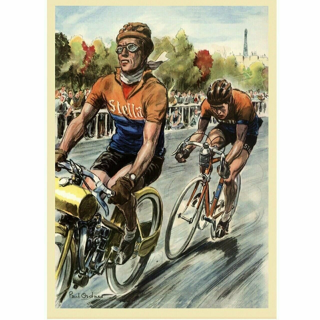 Cycling Poster Criterium des As Bicycle Poster Vintage Bicycling Art Poster-0563