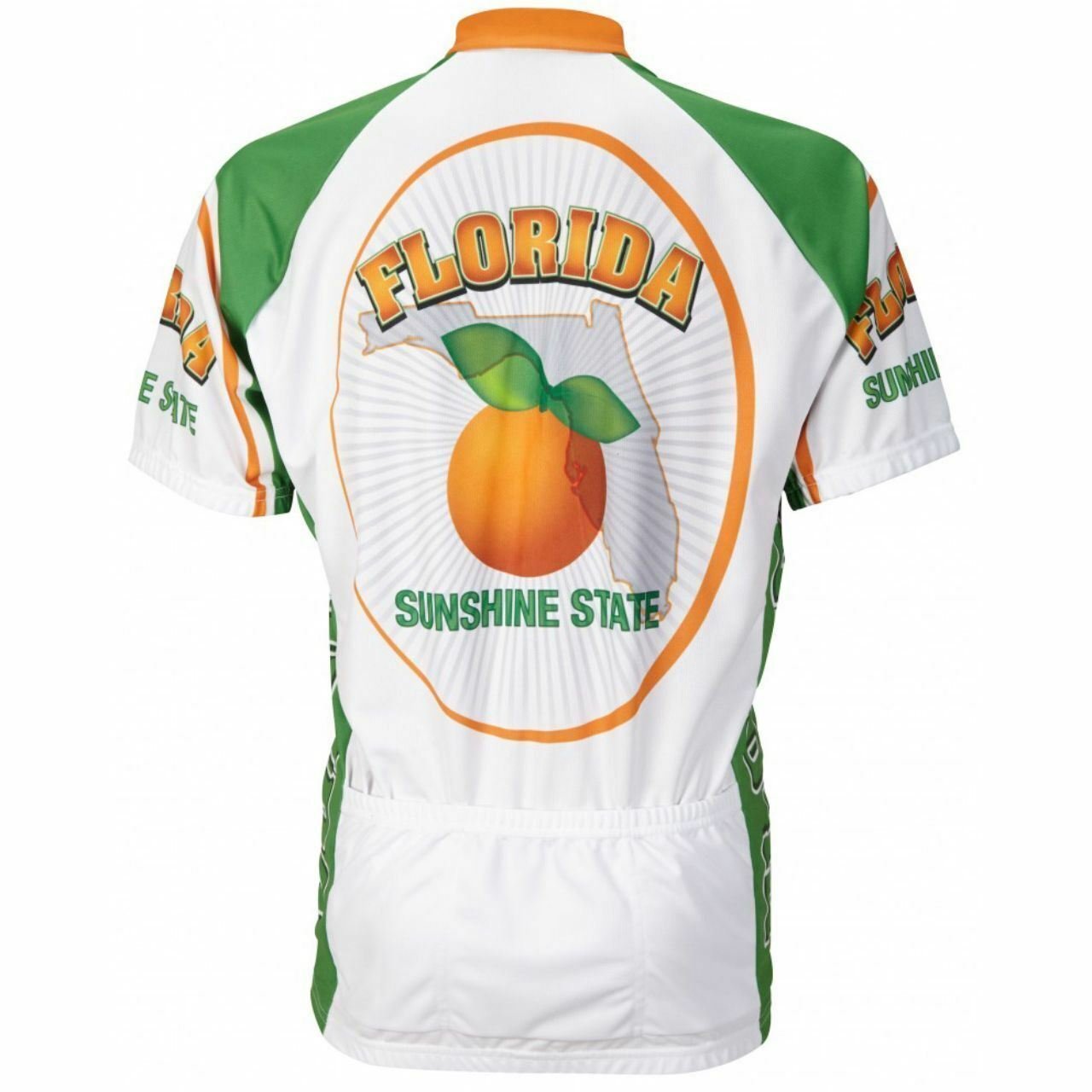 Cycling Jersey Florida The Sunshine State Short sleeve 16" zip men's 2XL-bm1