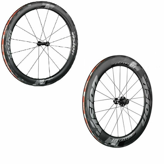 Vision Metron TL Wheelset 55F/81R Carbon 700c Clincher 12/21H Aero 11 spd