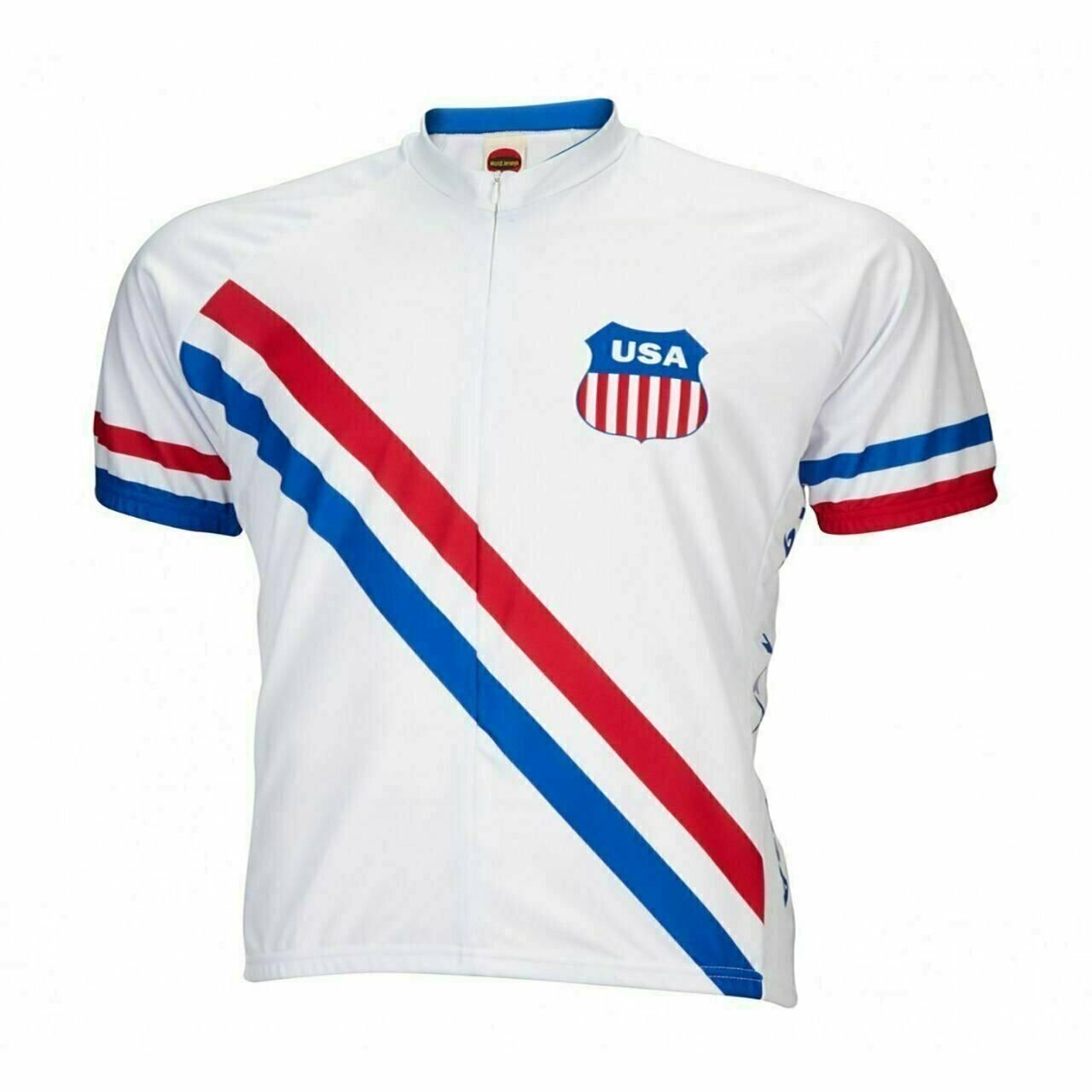 Cycling Jersey 1948 USA Olympics Replica Cycling Jersey Men's Full Zip