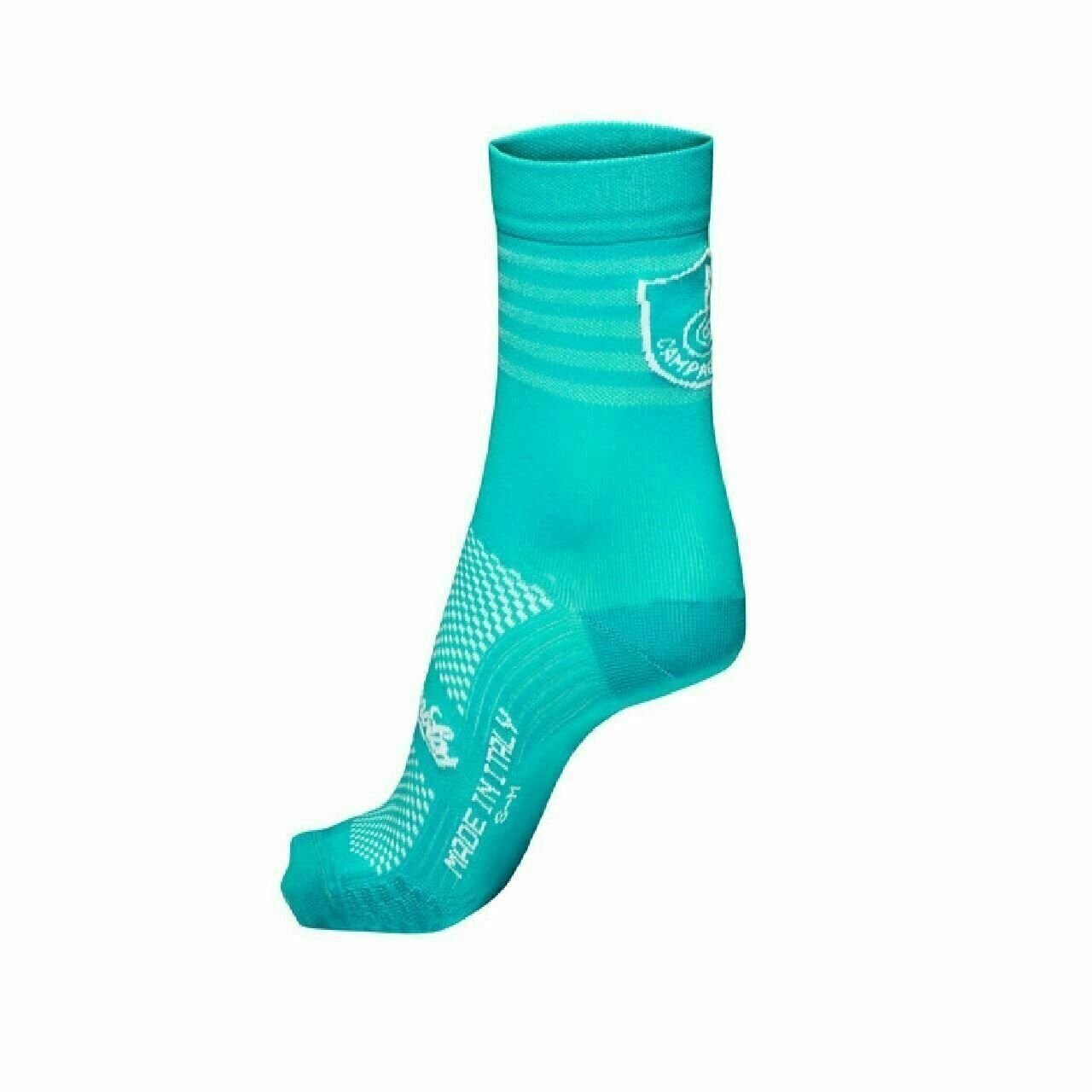 Campagnolo Logo LITECH Cycling Socks Aquamarine