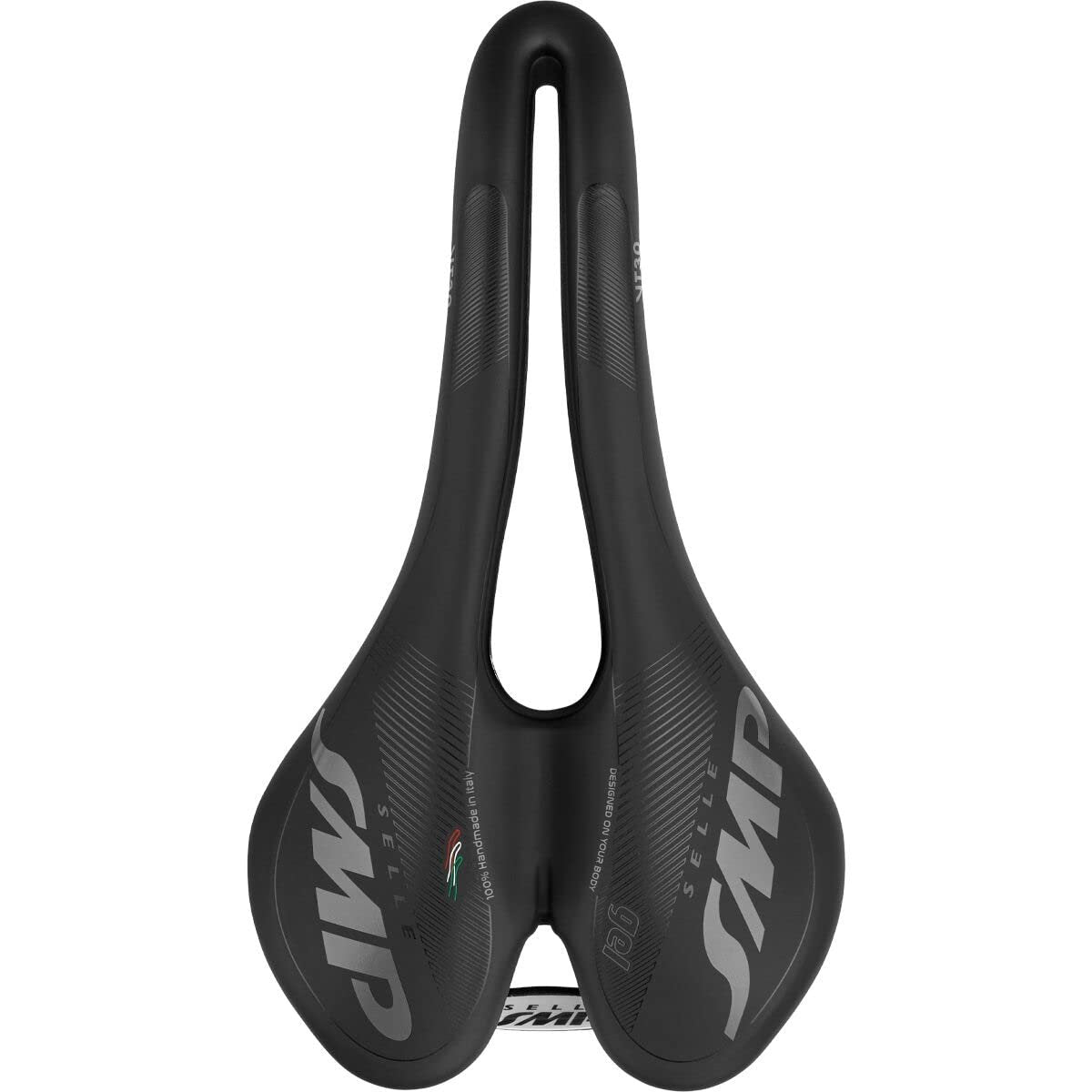 Selle SMP Vt30-Gel with Carbon Rail Bike Saddle Matte Black, 155mm Bike Seat