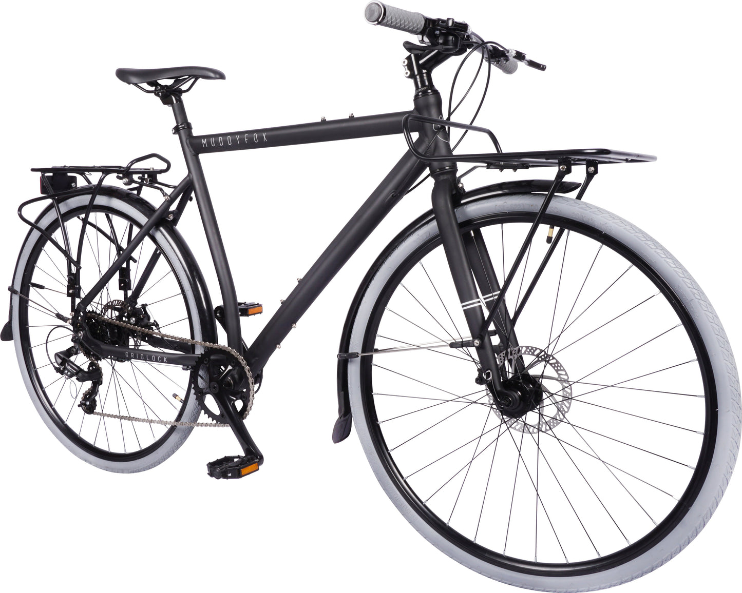 Muddy Fox Gridlock 700C Urban (Stealth) - Equipped 7-Speed City/Commuter Bike