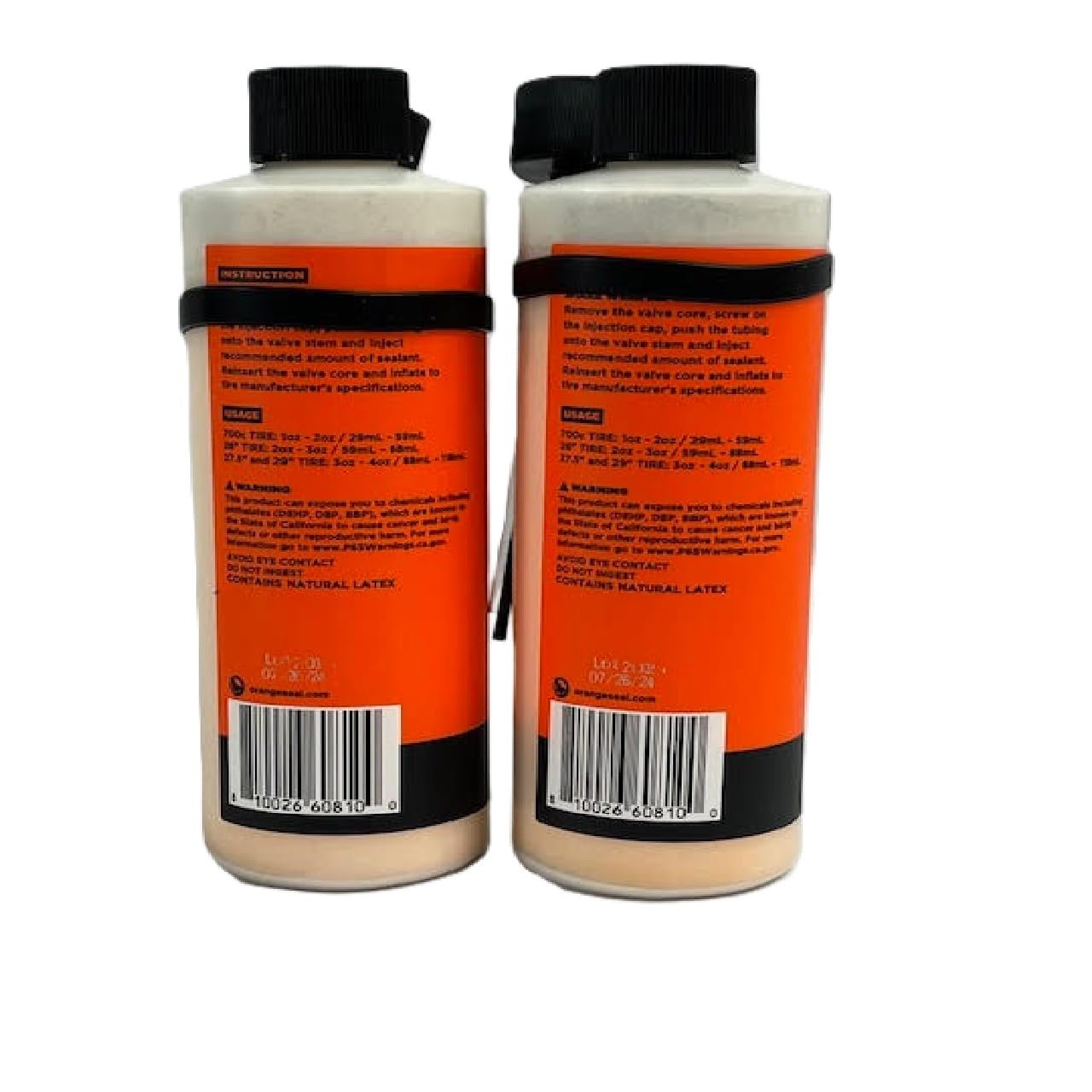 Orange Seal Endurance Formula Tubeless Bike Tire Sealant 8oz w/Injector (2-Pack)