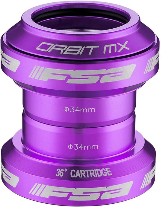 FSA Orbit MX Mountain Bike Headset - 1 1/8 Inch Threadless (Purple)