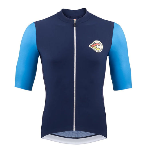 Cinelli Supercorsa Full Zip Cycling Jersey |Navy/Blue